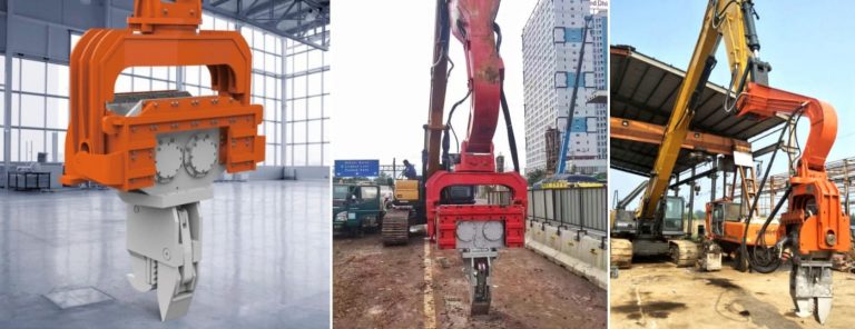 Excavator Mounted Vibro Hammer (EMV) – PT Geo Teknik Masindo